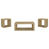 Fraser Greige 3-Piece Occasional Table Set by Coaster at Eve Furniture