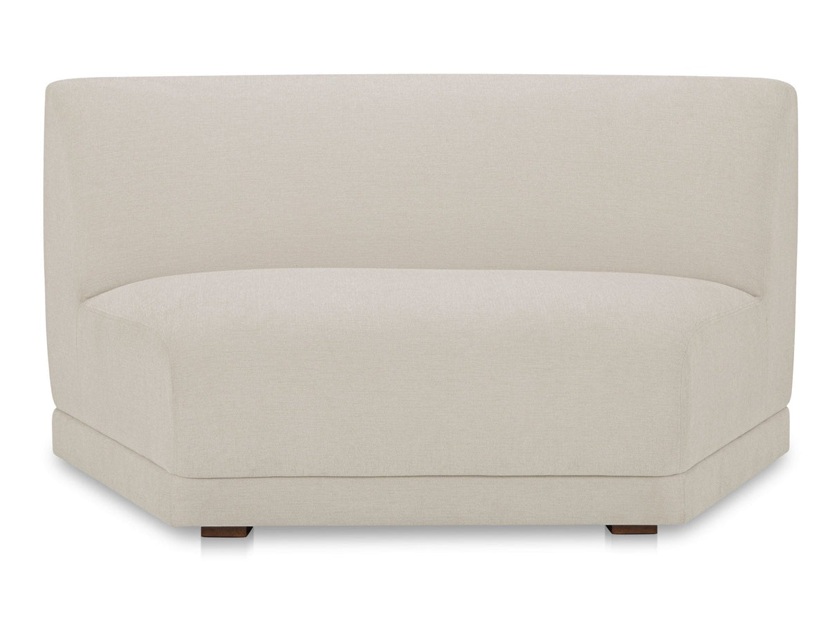 Fraser Off White Wedge Slipper Chair by MOES at Eve Furniture