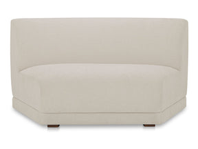 Fraser Off White Wedge Slipper Chair by MOES at Eve Furniture