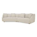 Fraser White 2 Piece Modular Sofa by Moe's Home at Eve Furniture