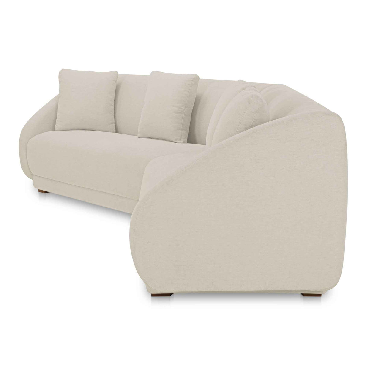 Fraser White 2 Piece Modular Sofa