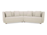 Fraser White 2 Piece Modular Sofa
