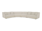 Fraser White 4 Piece Modular Sectional by Moe's Home at Eve Furniture