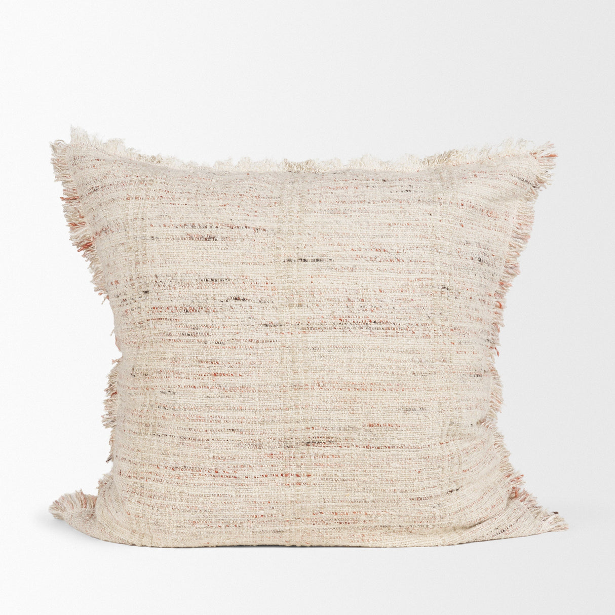 Fraye Square Oatmeal Multi-Tone Blend Decorative Pillow Cover by Mercana at Eve Furniture