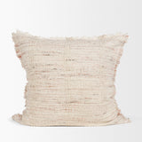 Fraye Square Oatmeal Multi-Tone Blend Decorative Pillow Cover by Mercana at Eve Furniture