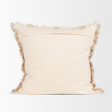 Fraye Square Oatmeal Multi-Tone Blend Decorative Pillow Cover by Mercana at Eve Furniture