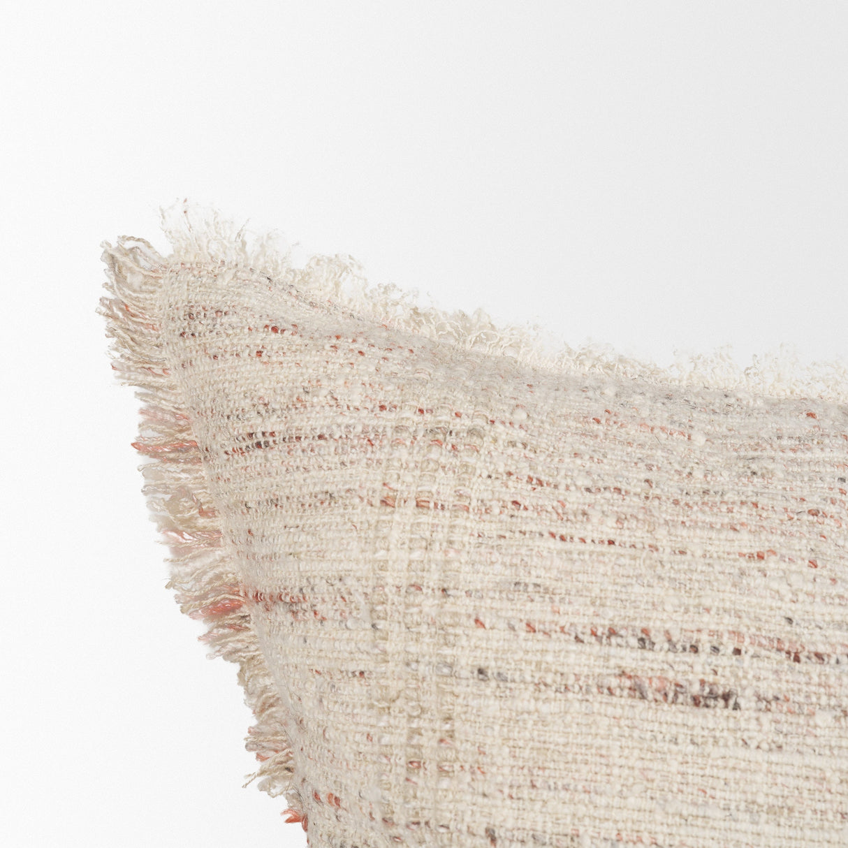 Fraye Square Oatmeal Multi-Tone Blend Decorative Pillow Cover by Mercana at Eve Furniture