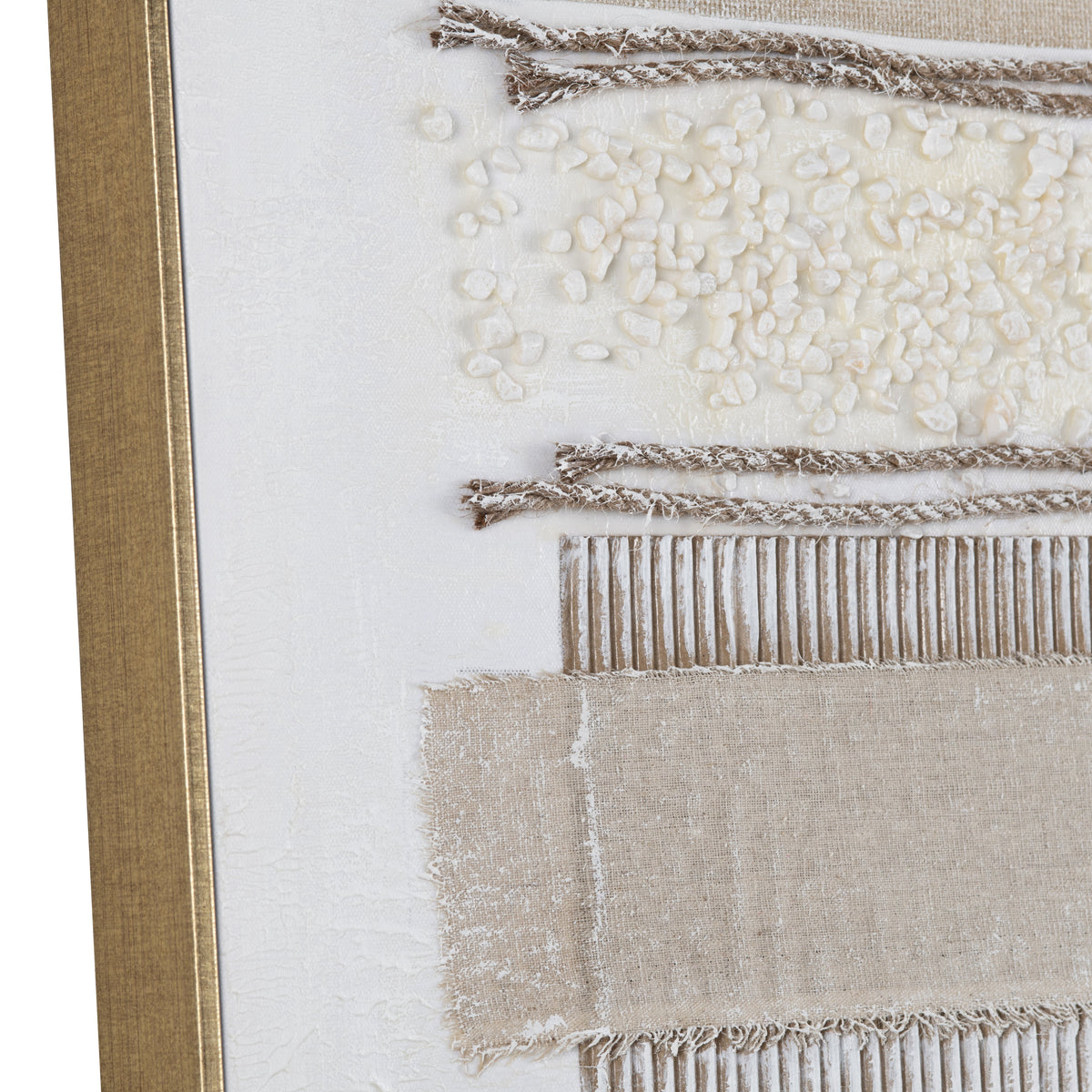 Frayed Lines Brown/White Canvas by Crestview at Eve Furniture
