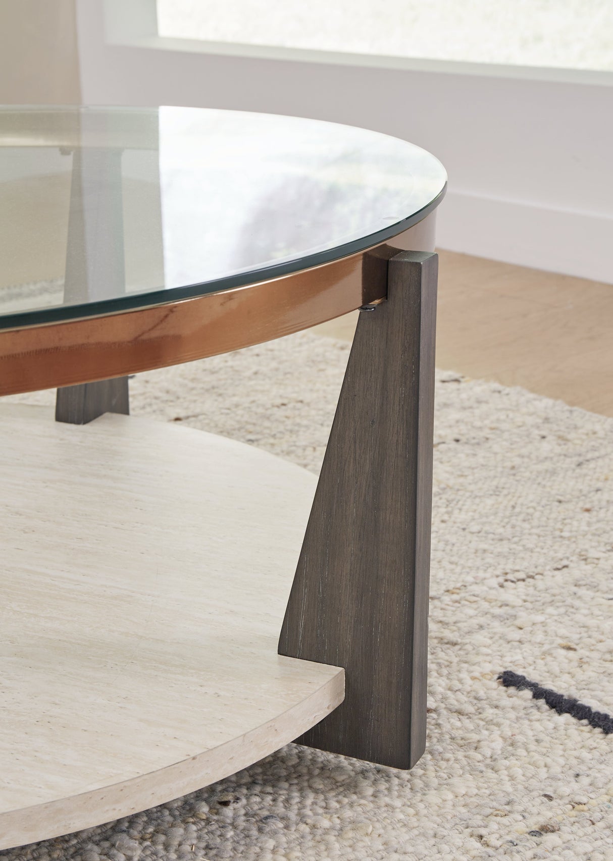 Frazwa Coffee Table with 2 End Tables in Multi by Ashley at Eve Furniture