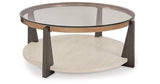 Frazwa Coffee Table with 2 End Tables in Multi by Ashley at Eve Furniture