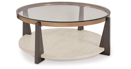 Frazwa Coffee Table with 2 End Tables in Multi by Ashley at Eve Furniture