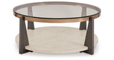 Frazwa Coffee Table with 2 End Tables in Multi by Ashley at Eve Furniture