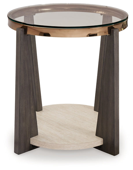 Frazwa Coffee Table with 2 End Tables in Multi by Ashley at Eve Furniture