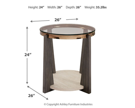 Frazwa Coffee Table with 2 End Tables in Multi by Ashley at Eve Furniture