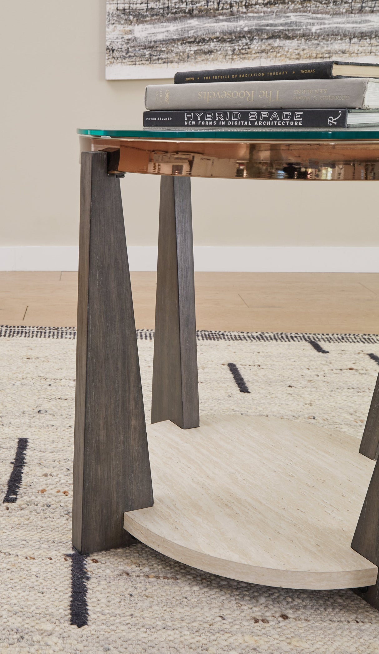 Frazwa Coffee Table with 2 End Tables in Multi by Ashley at Eve Furniture
