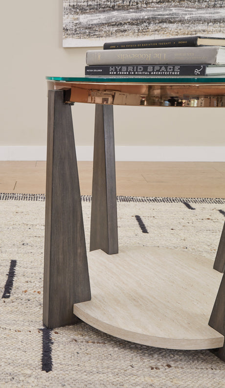 Frazwa Coffee Table with 2 End Tables in Multi by Ashley at Eve Furniture