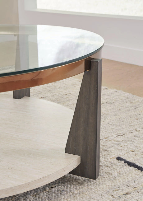 Frazwa Multi Coffee Table by Ashley at Eve Furniture