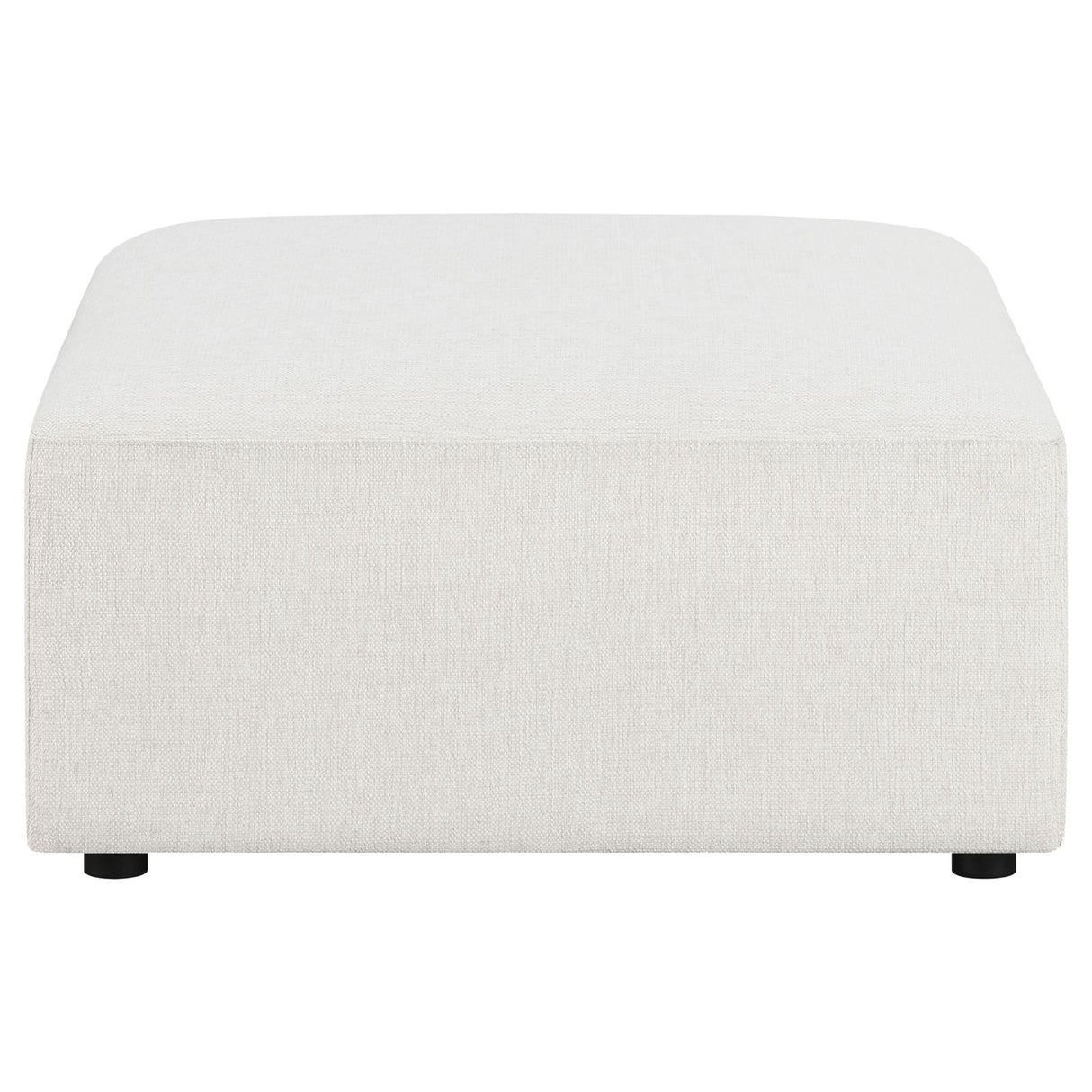 Freddie Upholstered Square Ottoman Pearl