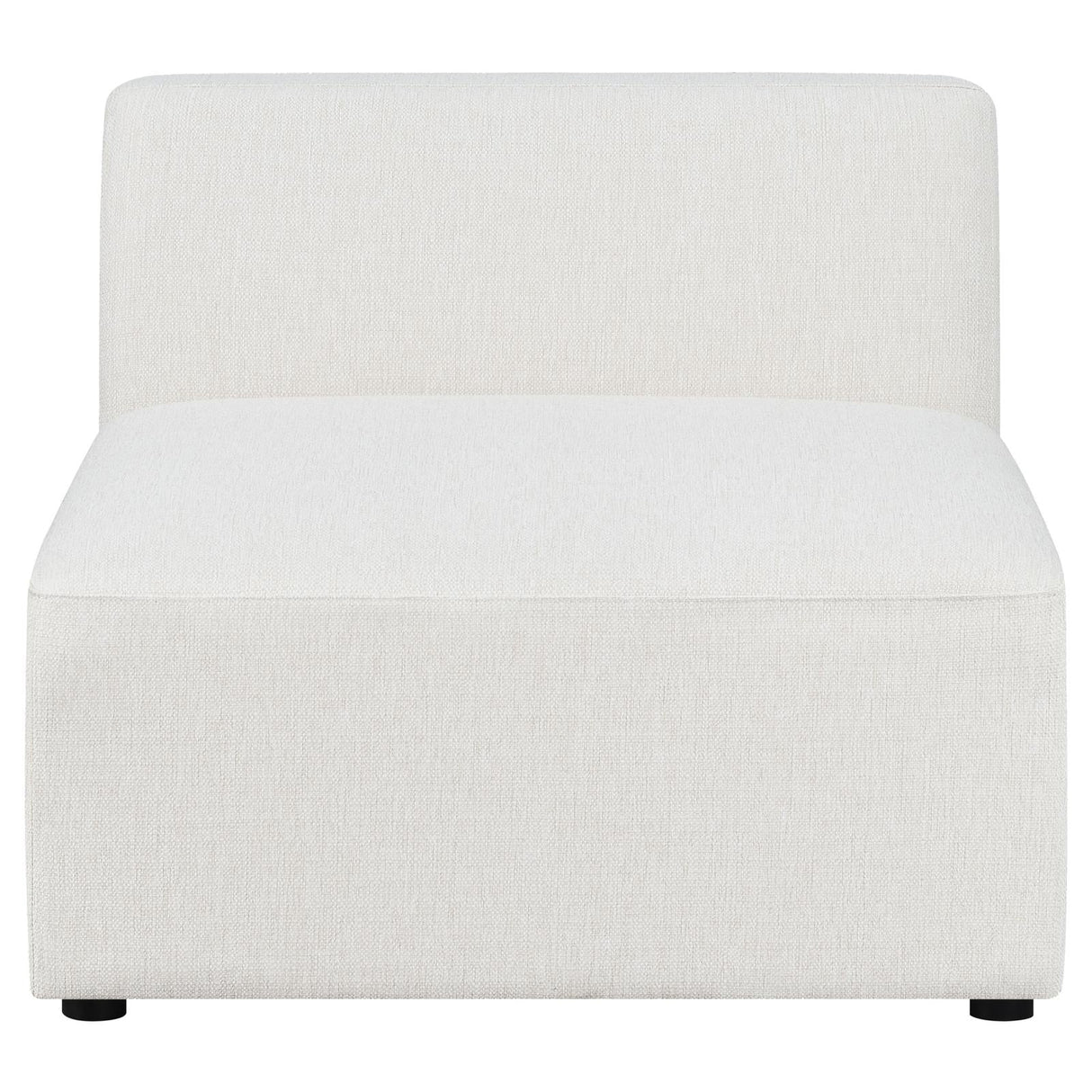 Freddie Pearl Upholstered Tight Back Armless Chair