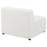 Freddie Pearl Upholstered Tight Back Armless Chair