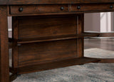 Fredonia Rustic Oak Counter Ht. Table by Furniture of America at Eve Furniture
