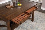 Fredonia Rustic Oak Counter Ht. Table by Furniture of America at Eve Furniture