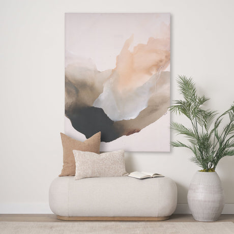 Free Beginnings by Ira Havuka a Hand Embellished Textured Canvas by Mercana at Eve Furniture