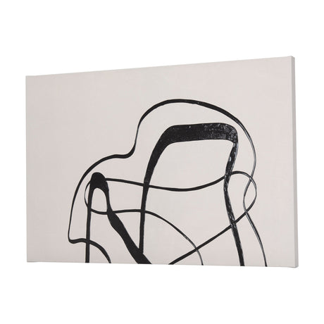Free Lines Creamy (Set of 3) by Mercana Studio a Hand Embellished Textured Canvas by Mercana at Eve Furniture
