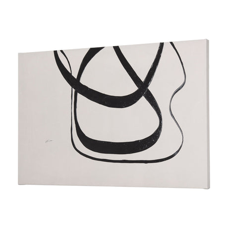Free Lines Creamy (Set of 3) by Mercana Studio a Hand Embellished Textured Canvas by Mercana at Eve Furniture