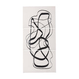 Free Lines Creamy (Set of 3) by Mercana Studio a Hand Embellished Textured Canvas by Mercana at Eve Furniture