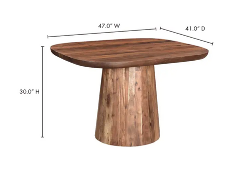 Freed Dining Table - Brown by Moe's Home at Eve Furniture