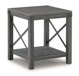 Freedan Coffee Table with 2 End Tables in Grayish Brown by Ashley at Eve Furniture