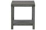 Freedan Grayish Brown End Table by Ashley at Eve Furniture