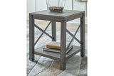 Freedan Grayish Brown End Table by Ashley at Eve Furniture