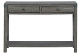 Freedan Grayish Brown Sofa/Console Table by Ashley at Eve Furniture