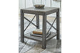 Freedan Grayish Brown End Table by Ashley at Eve Furniture
