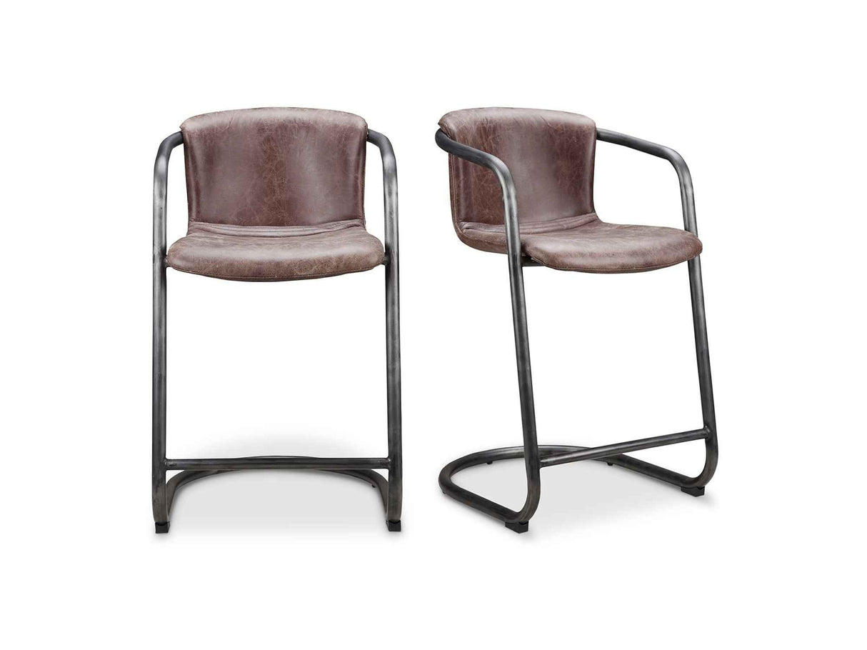 Freeman Brown Counter Stool (Set of 2)