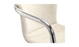 Freeman Chrome Frame Counter Stool Blended Cream by Moe's Home at Eve Furniture