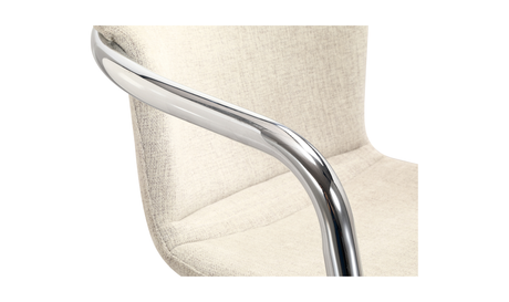Freeman Chrome Frame Counter Stool Blended Cream by Moe's Home at Eve Furniture