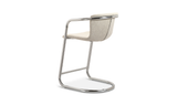 Freeman Chrome Frame Counter Stool Blended Cream by Moe's Home at Eve Furniture