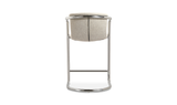 Freeman Chrome Frame Counter Stool Blended Cream by Moe's Home at Eve Furniture