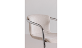 Freeman Chrome Frame Counter Stool Blended Cream by Moe's Home at Eve Furniture