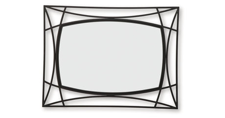 Freenville Black Accent Mirror by Ashley at Eve Furniture