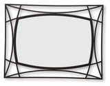 Freenville Black Accent Mirror by Ashley at Eve Furniture