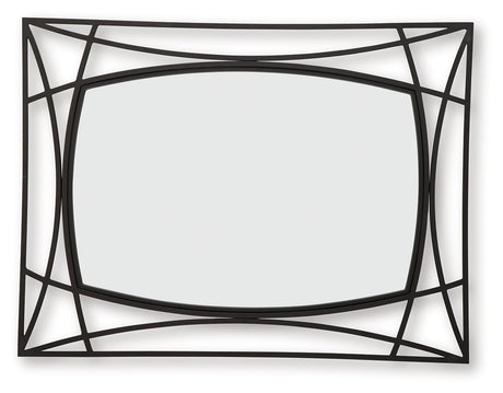 Freenville Black Accent Mirror by Ashley at Eve Furniture