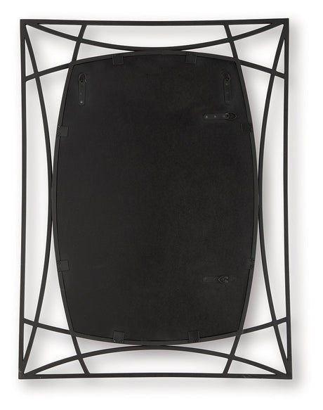 Freenville Black Accent Mirror by Ashley at Eve Furniture