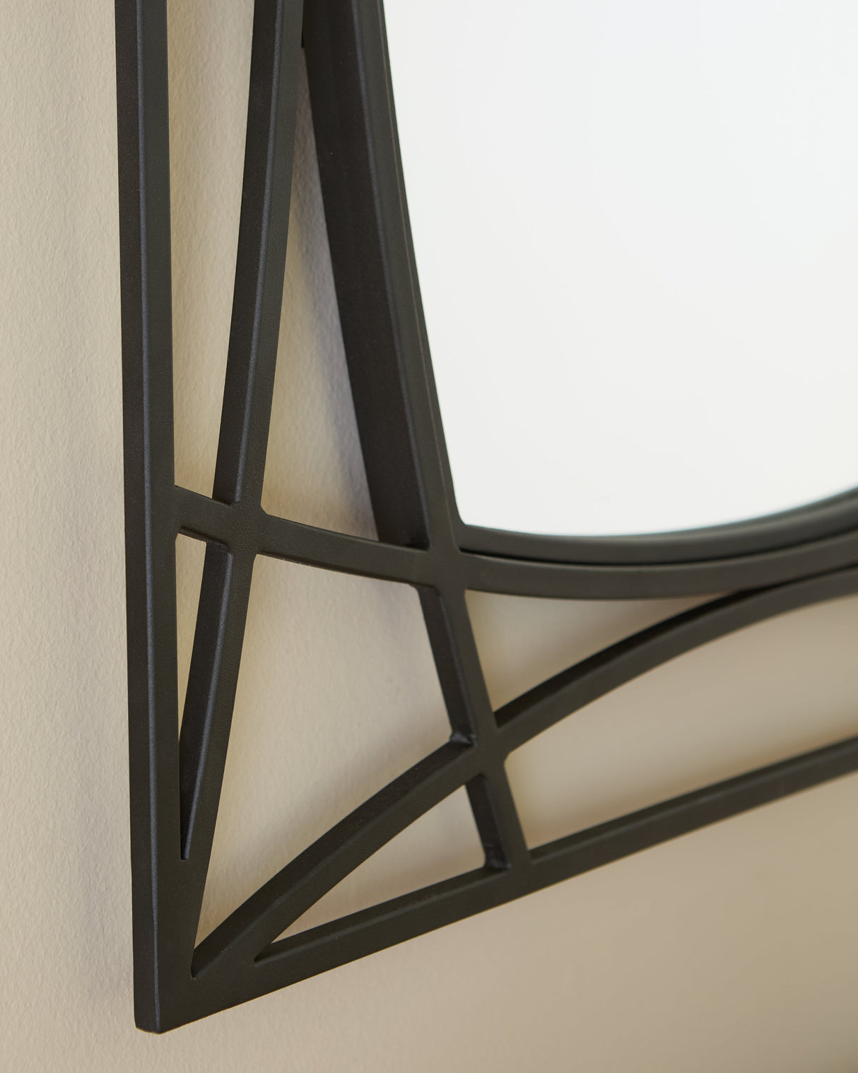 Freenville Black Accent Mirror by Ashley at Eve Furniture