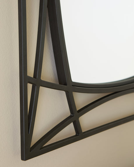 Freenville Black Accent Mirror by Ashley at Eve Furniture