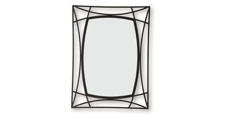 Freenville Black Accent Mirror by Ashley at Eve Furniture