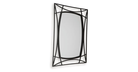 Freenville Black Accent Mirror by Ashley at Eve Furniture